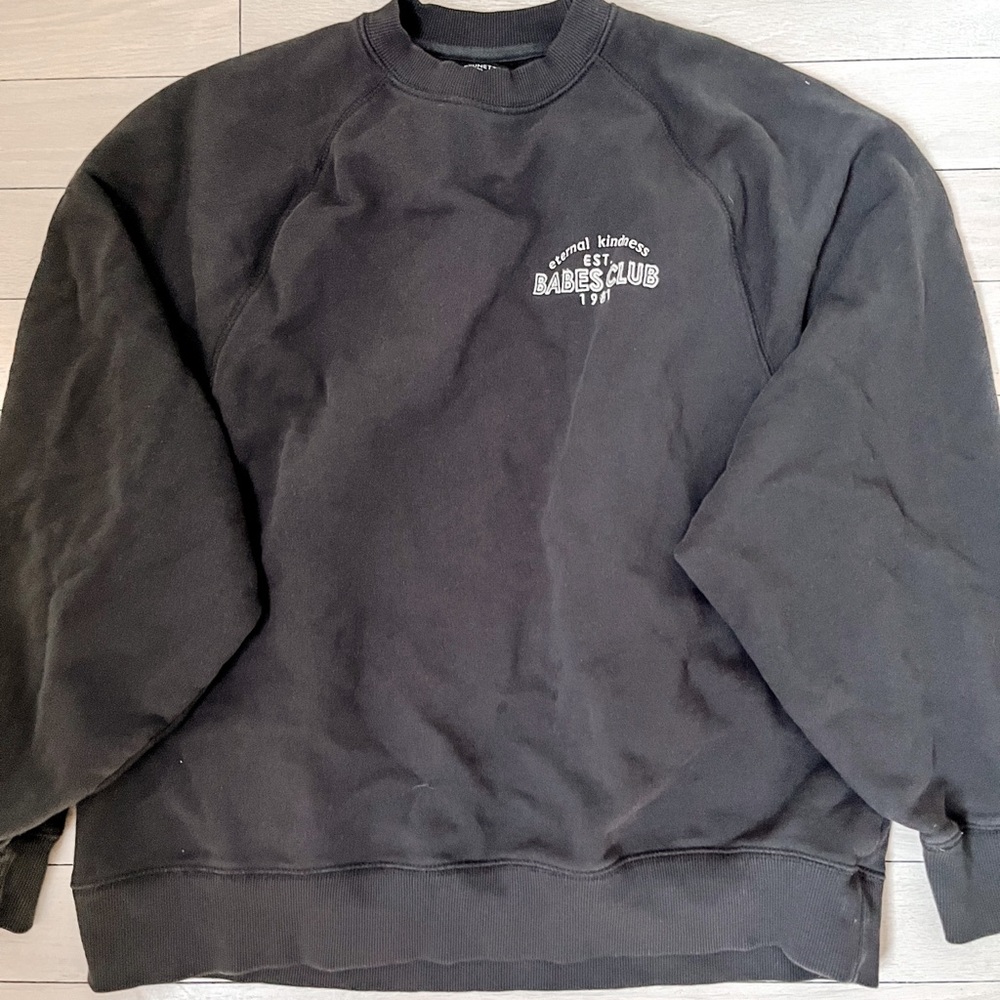 Brunette the label “not your boyfriend’s crew” eternal kindness sweatshirt.